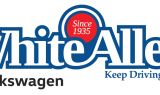 White Allen Volkswagen logo shared by Drive Electric Dayton
