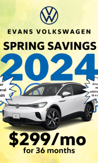 Special offer from Evans Volkswagen in Dayton to Drive Electric Dayton members when they purchase or lease an ID.4 electric vehicle.